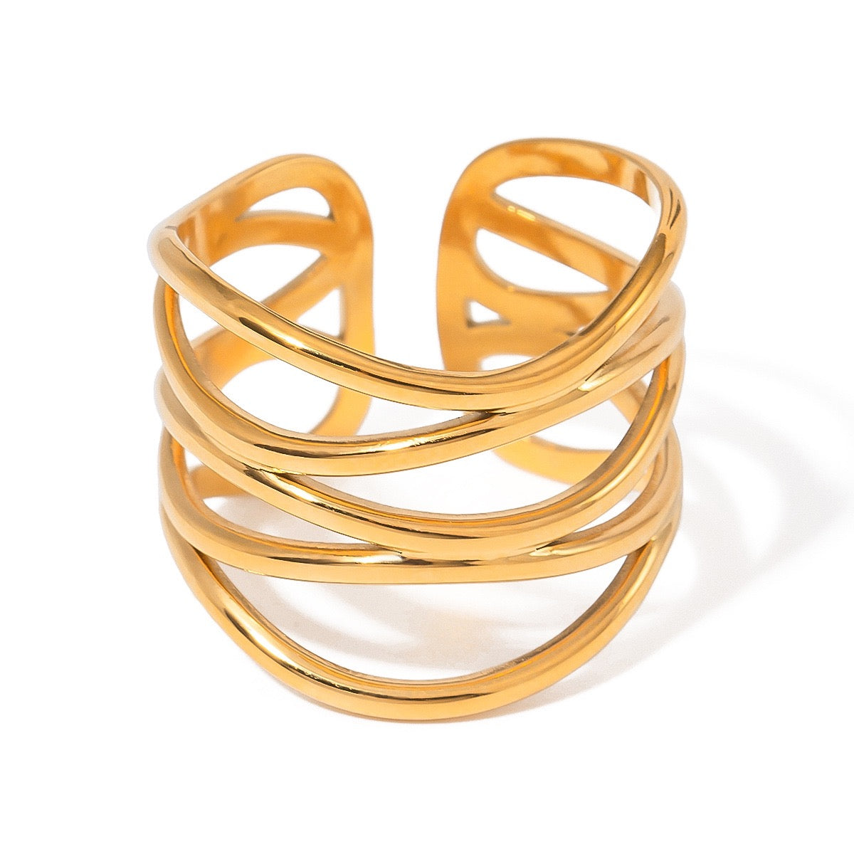 Twist Ring 18K Verguld