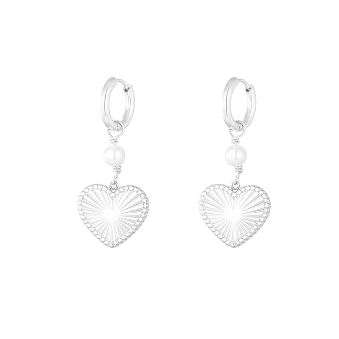 Stainless Steel Oorbellen Dames - Lovely Pearl
