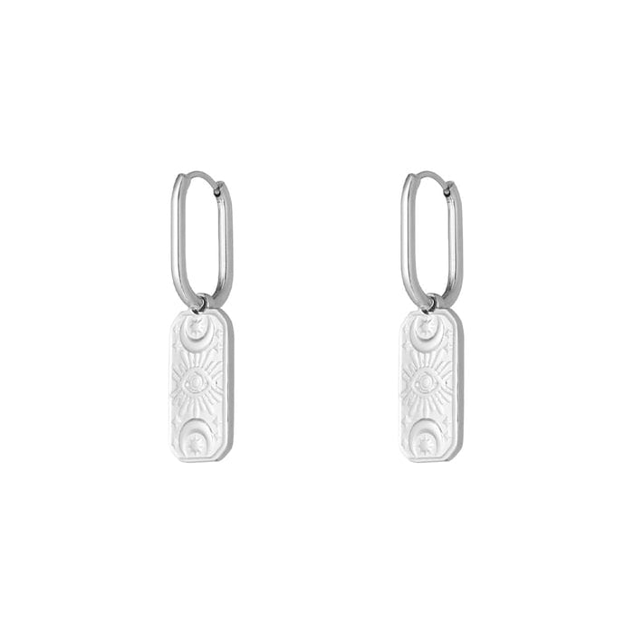 Stainless Steel Oorbellen Dames - Magic Eye