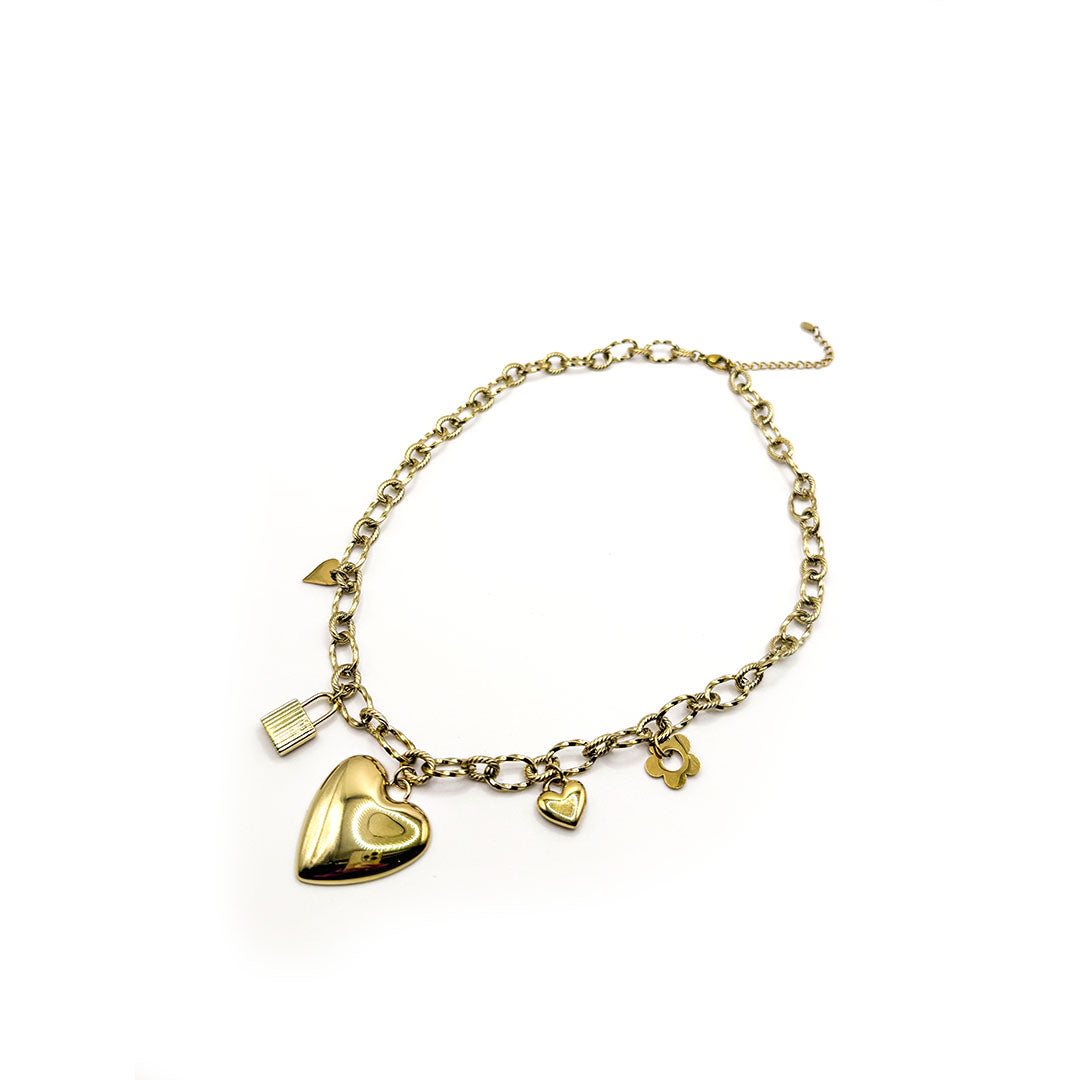 Stainless Steel Ketting Dames - Love Bedel