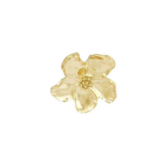 Gouden bloem ring