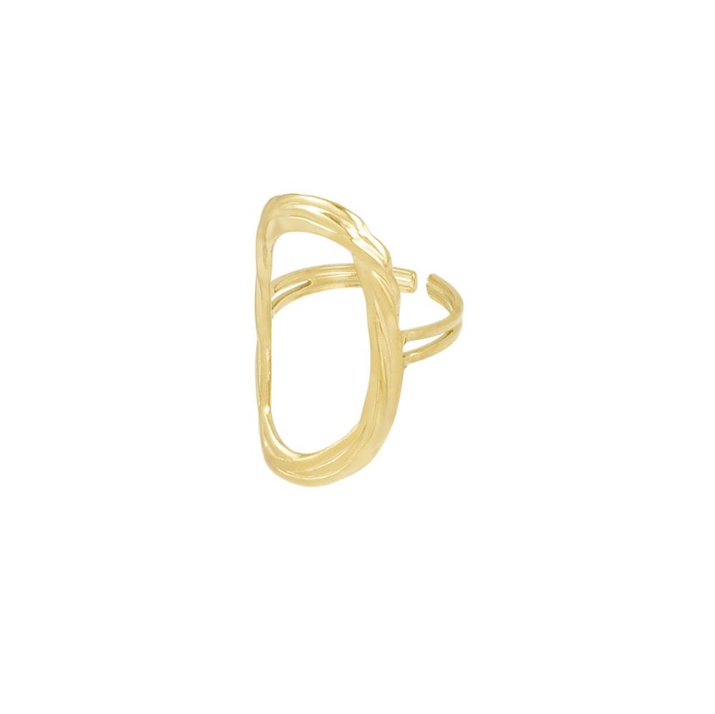 Gouden ovale ring