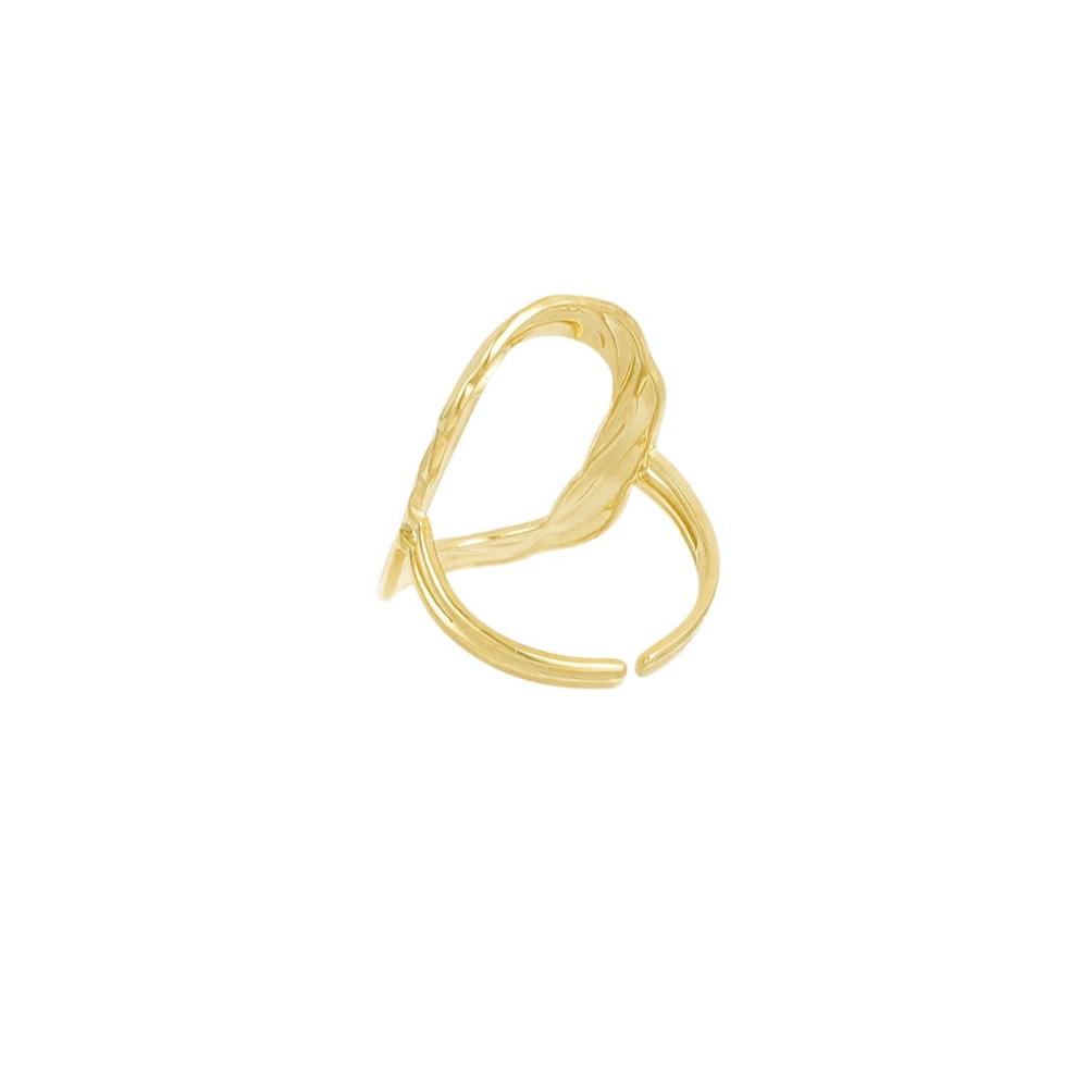 Gouden ovale ring