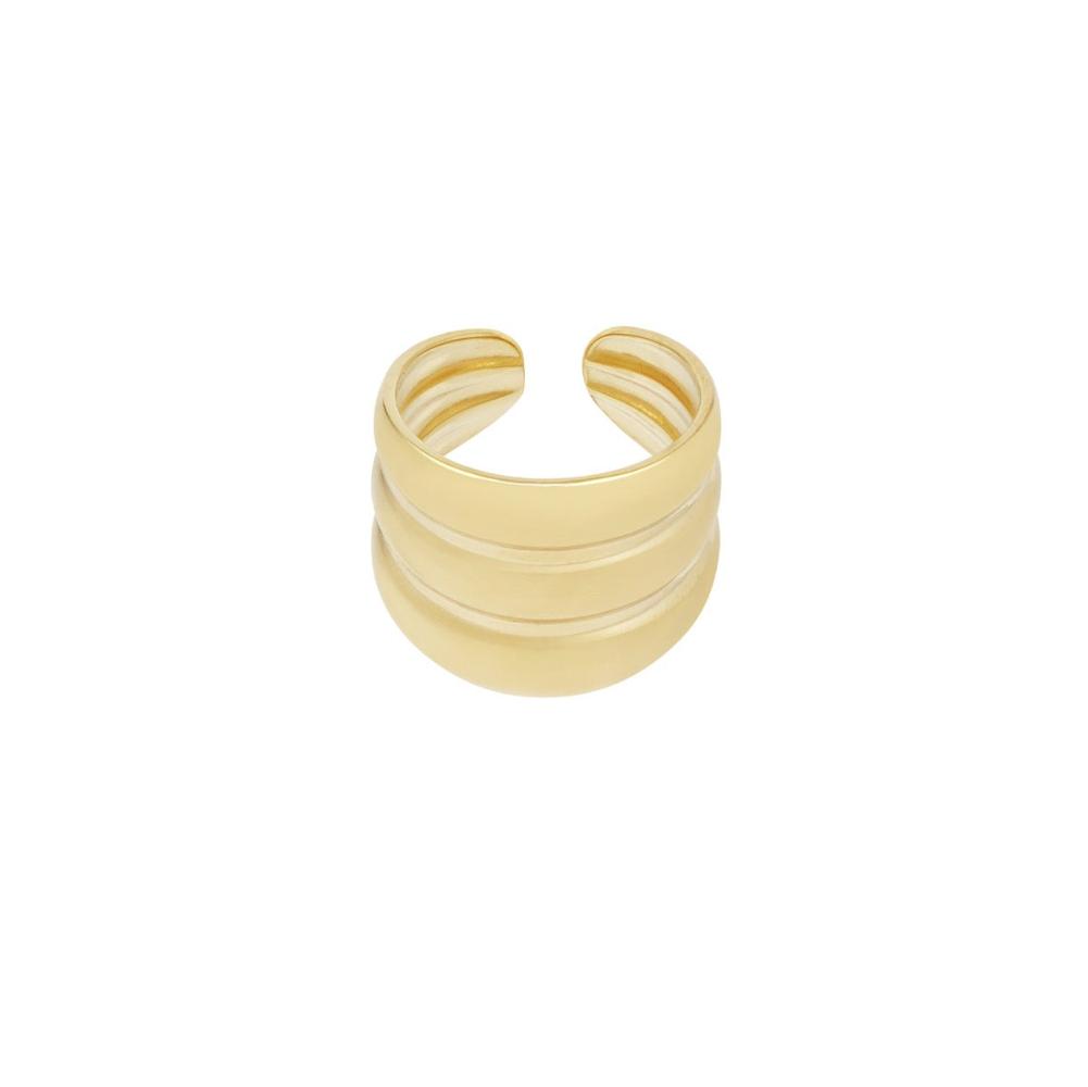 Gouden 3 laagse ring