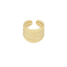 Stainless Steel Ring Dames - 3 Laags