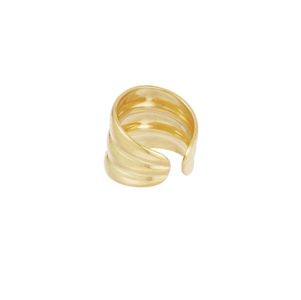 Gouden 3 laagse ring