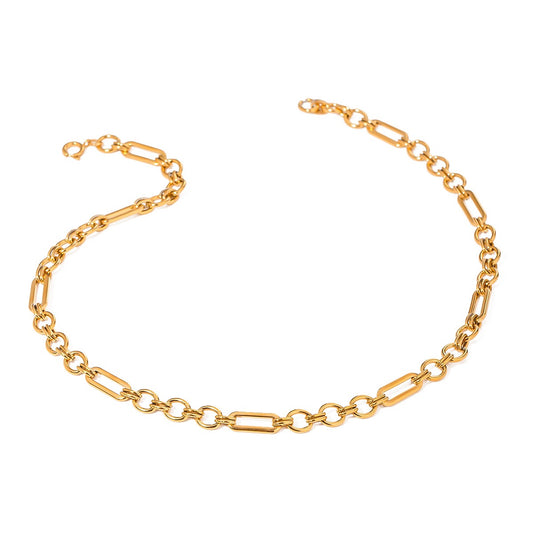 18k Vergulde schakel ketting