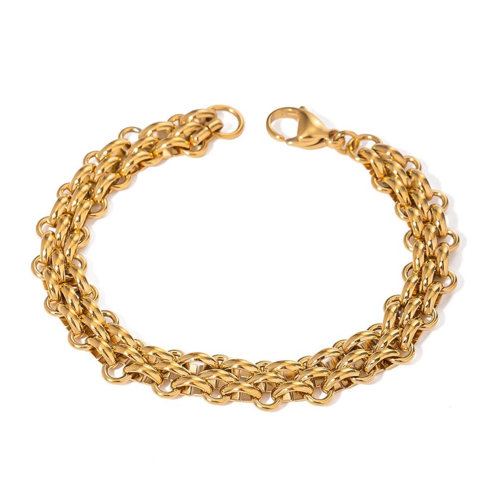 18k Vergulde gouden geometrische Armband