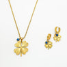 Stainless Steel Ketting- Oorbellen Set Dames - Geluk
